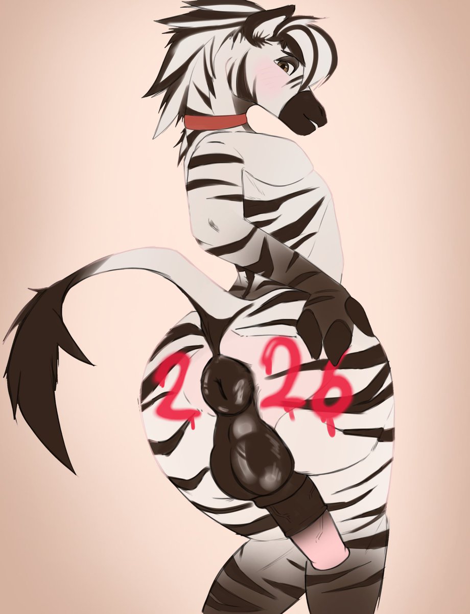 MaSuSuki_'s tweet photo. HAPPY HORSE YEAR 2026 🦓🦓 https://t.co/gMrGBvtkbJ