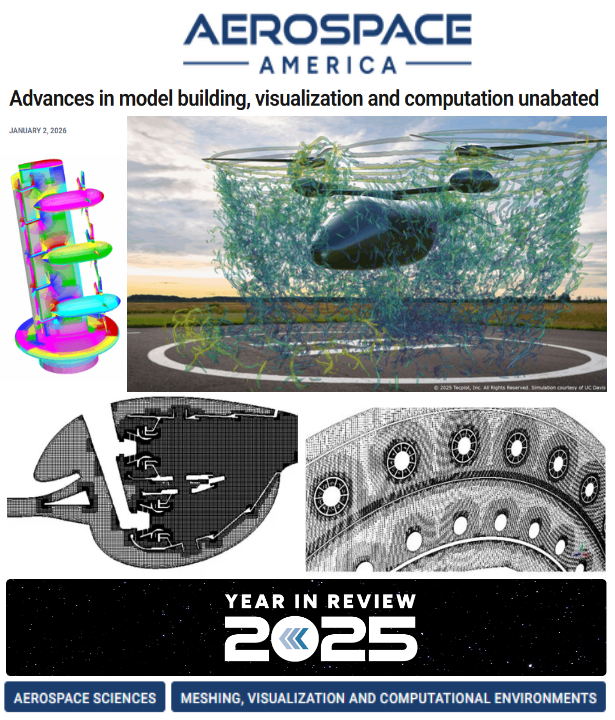 mxkamel's tweet photo. The latest @AIAA Aerospace America 2025 Year in Review highlights advancements in #meshing, #visualization, and #computational #environments (MVCE) as benchmarks for emerging technical trends and #simulation infrastructure.
Read more: https://t.co/7RcKTVGPNb https://t.co/KLm5hf9S50