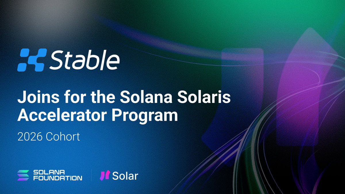 Honored to join the Solana Solaris Accelerator (2026 Cohort) alongside <a href="/HackQuest_/">HackQuest</a> and <a href="/SolanaFndn/">Solana Foundation</a>  <a href="/solana/">Solana</a>  <a href="/Solana_zh/">Solar (Solana中文社群)</a> . We are grateful for the incredible support from the Solana ecosystem.

XStable is Solana’s first precious metals Perp DEX, built on a high-performance, open,