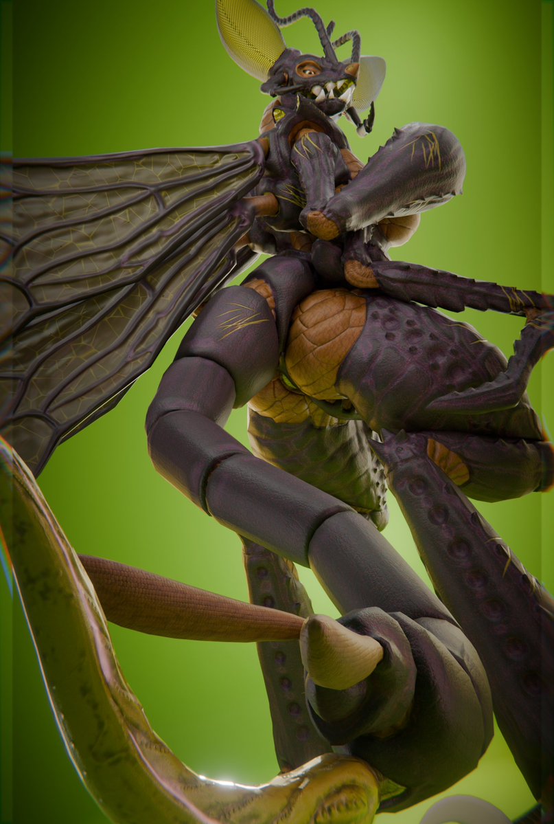 impliqued's tweet image. This is the Razo-Raptor! A towering Insectoid monster with pretty freaky features!
 There's a lot to discover for yourself ;p

v v v [Link in replies] v v v