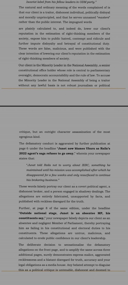 Saitabao's tweet image. JUNET ISCARIOT is the one who owes Kenyans a public apology for the millions of hearts he broke. I know people who died of heartbreak after 2022. Iscariot should be the last person to threaten anyone with defamation. He has called people far worse things on these streets.…