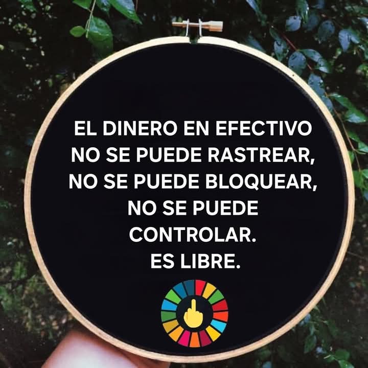 Si eliminan el dinero físico estaremos en manos de bancos y del gobierno, cobrarán las comisiones que quieran por cada operación, podrán quitarnos nuestro dinero y bloquear nuestras cuentas cuando quieran. Defender el dinero físico es cuestión de LIBERTAD

🔥🔥🔥🔥☄️