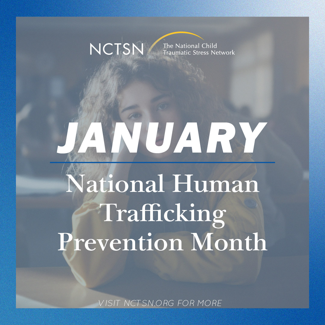 nctsn's tweet image. January is National #HumanTraffickingPrevention Month, a time to acknowledge those experiencing #trafficking or who have been #trafficked. While challenging, those experiencing trafficking can heal and recover with support. Learn more: bit.ly/48sRgcl
