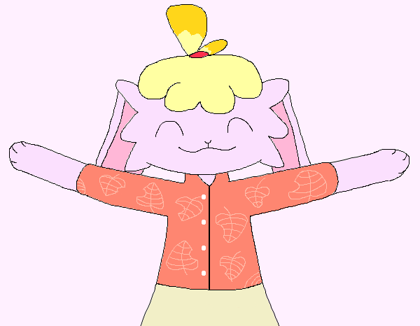 bladeybee2's tweet image. that recent isabelle discourse got me inspired to cosplay my own bunny,