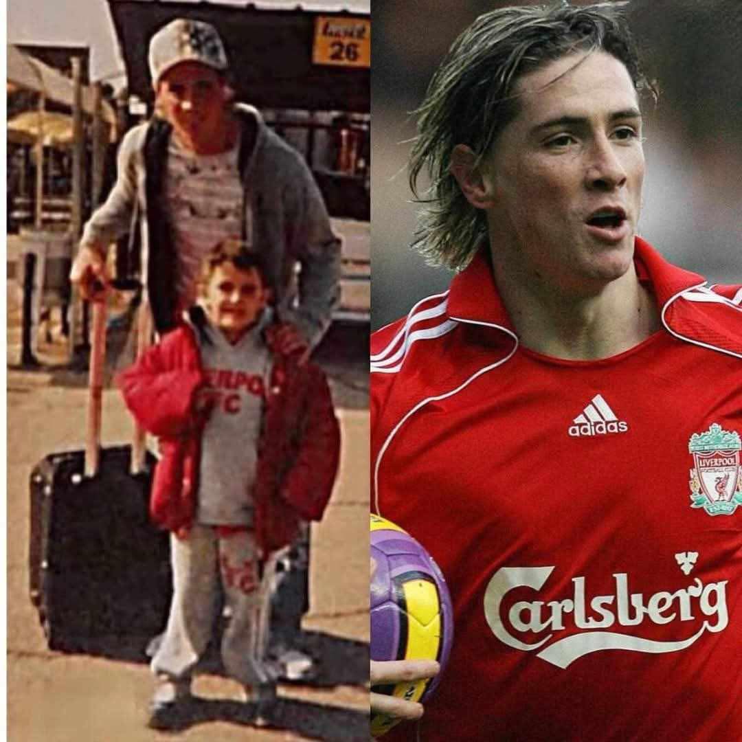 FTBLsection's tweet image. Amazing story of Fernando Torres and a 5 year old fan you’ve probably never heard of:

A father and son were on their way back to Spain after attending a Liverpool game at Anfield. As they were boarding the plane, they noticed someone.
"Dad, there's Fernando Torres over there!"…