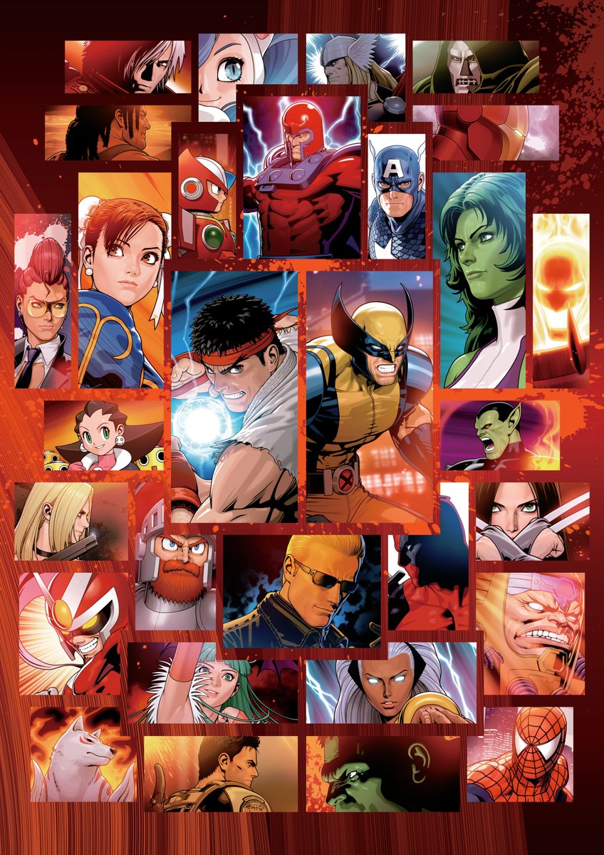 On this day 15 years ago, a promotional artwork for Marvel vs. Capcom 3: Fate of Two Worlds by Shinkiro was officially released. The promotional artwork is displayed beow.