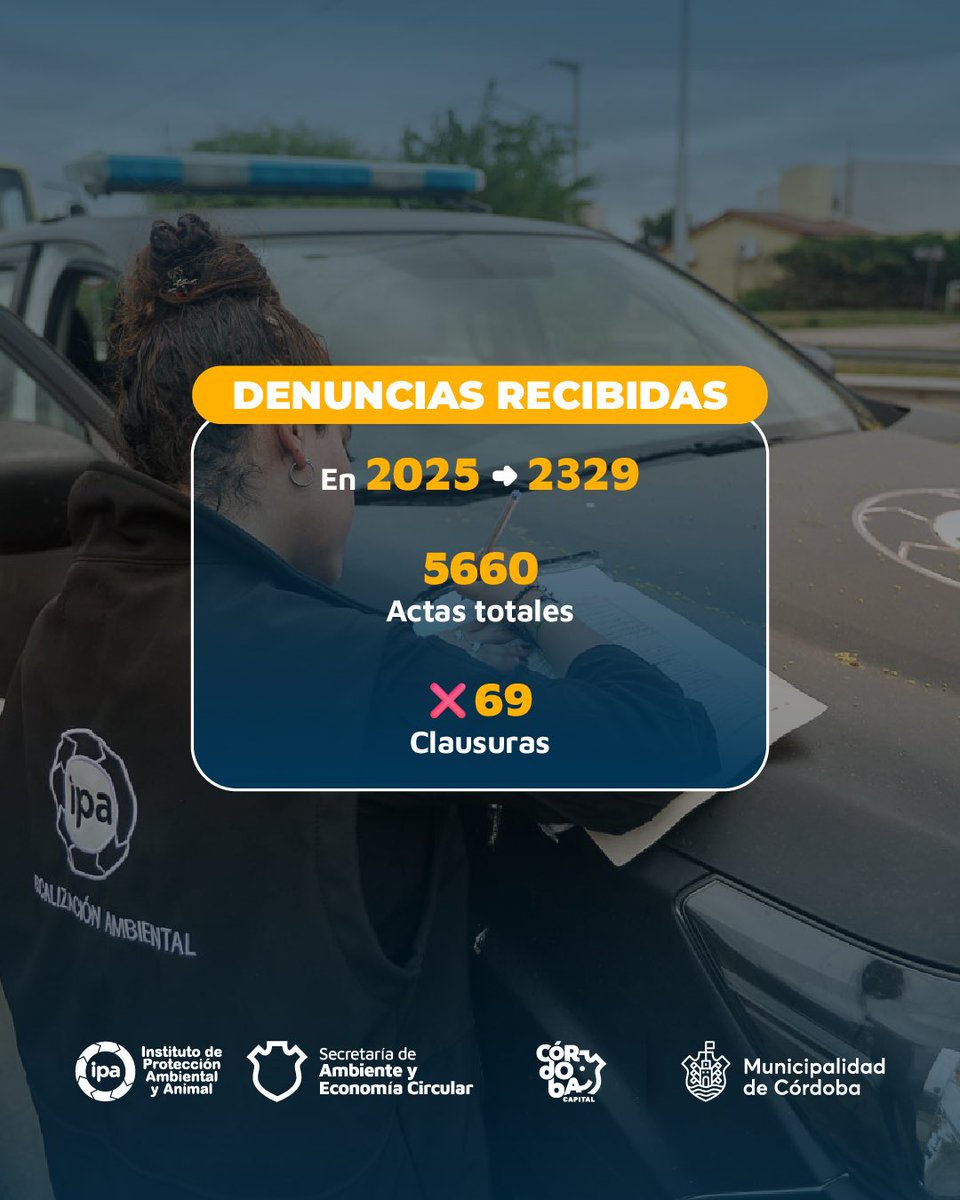 IpaMuniCba's tweet photo. 2025 EN ACCIÓN🚨

💪🏻Durante este año, desde el #IPAA seguimos trabajando de manera sostenida por el cuidado del ambiente y la correcta gestión de residuos por parte de comercios e industrias. https://t.co/EIVU9YXZw3