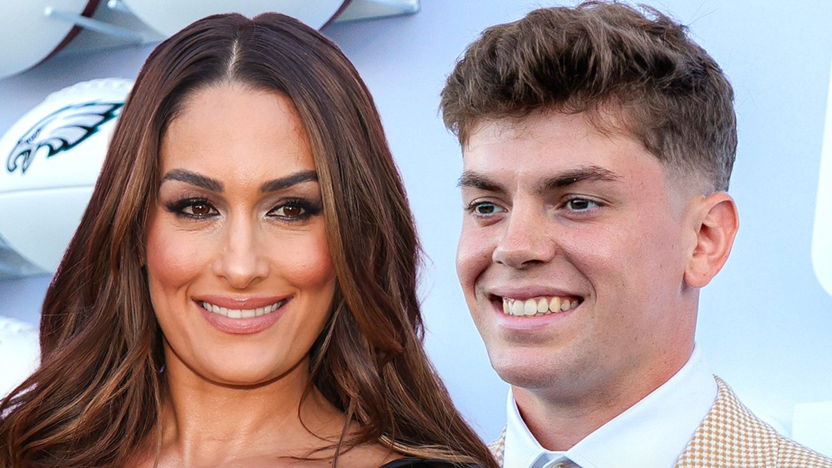 TMZ's tweet image. #Exclusive ❤️ Nikki Bella and Eagles' Cooper DeJean are casually dating. tmz.me/E7XGGUg