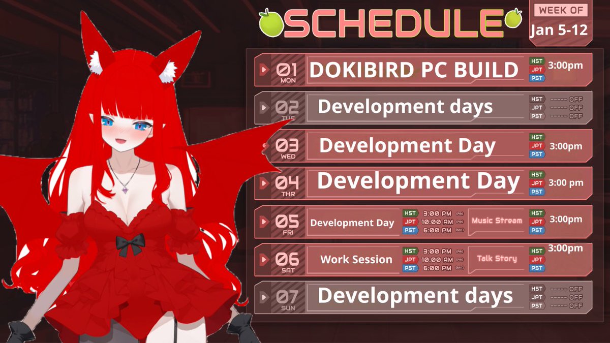 RonSWEX's tweet image. Development week. I will be working on projects for the upcoming weeks. Working on life balance.  #schedule