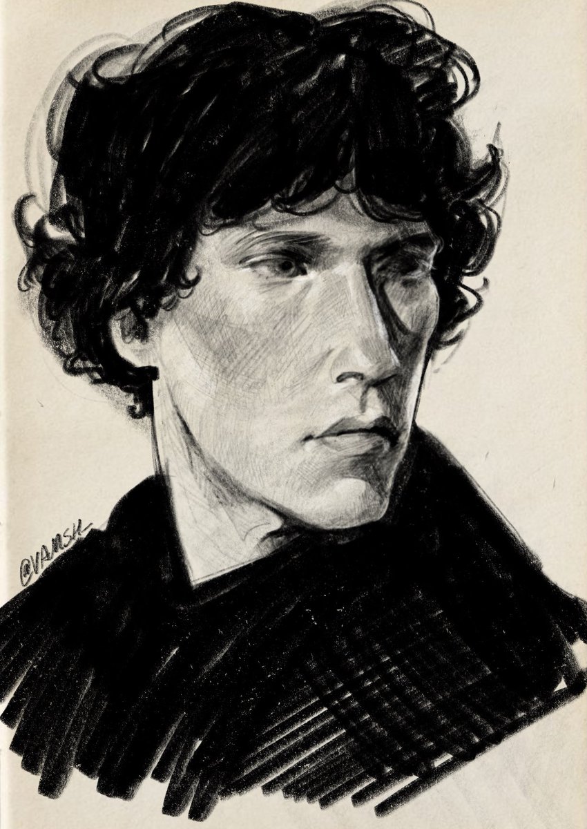 VAMPSH_'s tweet image. hbd 🎂 Sherlock Holmes #sherlockbbc (also thank u for 1 billion followers damn🫶)