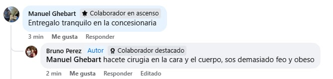 autazoapp's tweet photo. Los grupos de FB de los VAG boys son un lugar muy amable y reconfortante para intercambiar opiniones: https://t.co/VVzvirr0wH