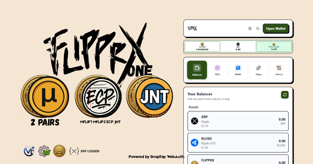 _Flipprx_'s tweet photo. Quick heads up from $FLIPPRX ππ
The only verified FLIPPRX pairs right now are:
β
MFLIP
β
MFLIP2
β
ECP
β
JNT
Anything outside of these is not verified by us.
Stay sharp. Always verify before interacting.
#FLIPPRX #XRPL #OnLedger https://t.co/iHcgZcoAHQ
