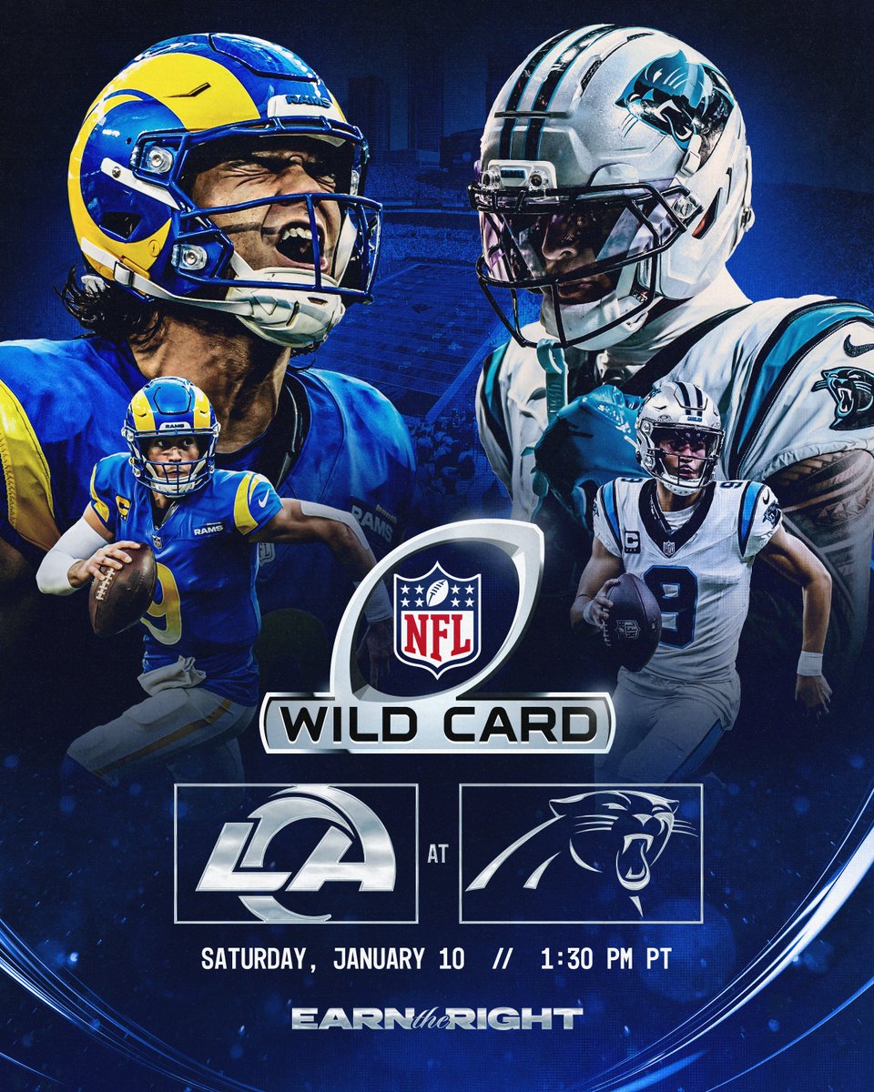 RamsNFL's tweet image. Wild Card in Carolina📍