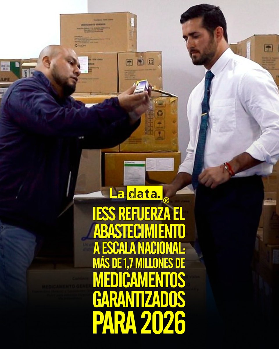 #Tendencia IESS refuerza el abastecimiento a escala nacional: más de 1,7 millones de medicamentos garantizados para 2026

El IESS fortalece el abastecimiento nacional de medicamentos tras concretar una compra centralizada de 1 millón 779 mil unidades de 37 fármacos, con una