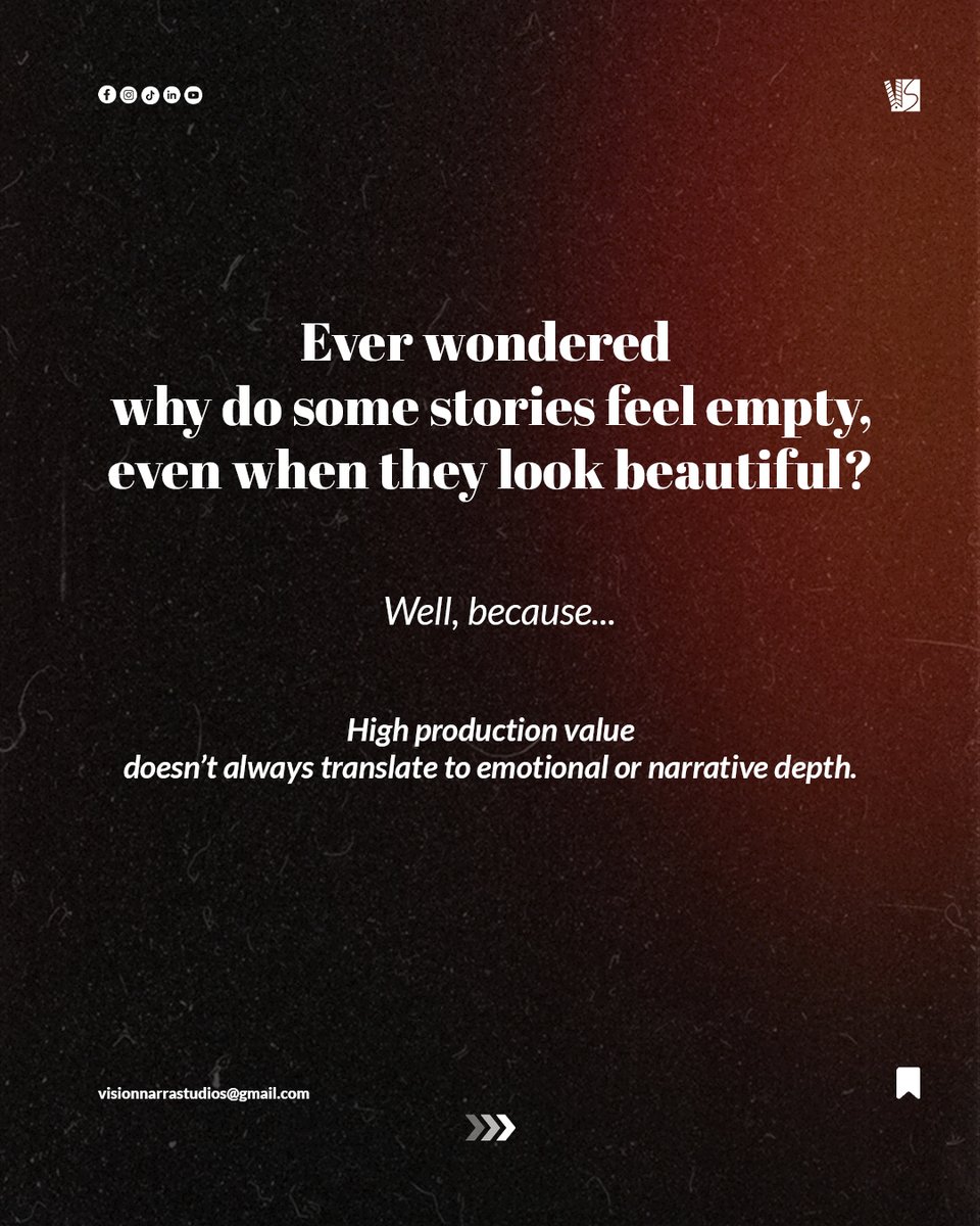 VisionnarraS's tweet photo. Some stories look beautiful, yet feel empty.

#Storytelling #Narrative #CreativeThinking https://t.co/2iVcEKMD1M