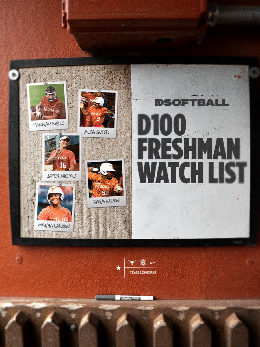 NFSoftball2's tweet photo. #AlumniAlert
Congrats to 2025 NF graduate Drea Wilson on making the D100 Freshman Watch list. Catch her this upcoming season playing for the University of Texas!! Hook Em!!
@dreawilson06 @ForneyAthletics @NFHS_TrueNorth https://t.co/UlcIFkzBTc