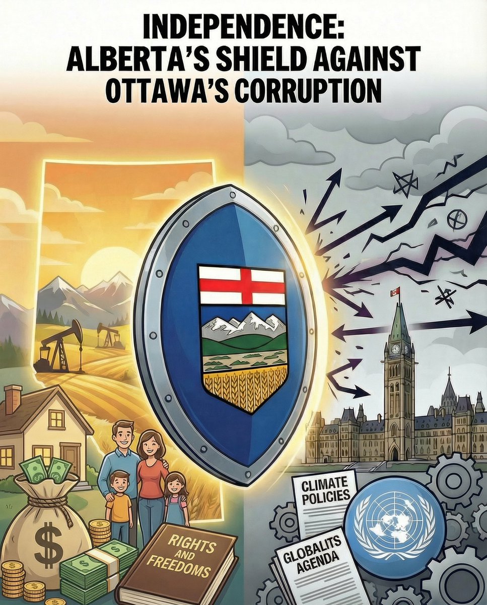 RiseOfAlberta's tweet image. When Ottawa's agendas come for your economy, your energy, and your rights, independence becomes the best defense.

#AlbertaIndependence