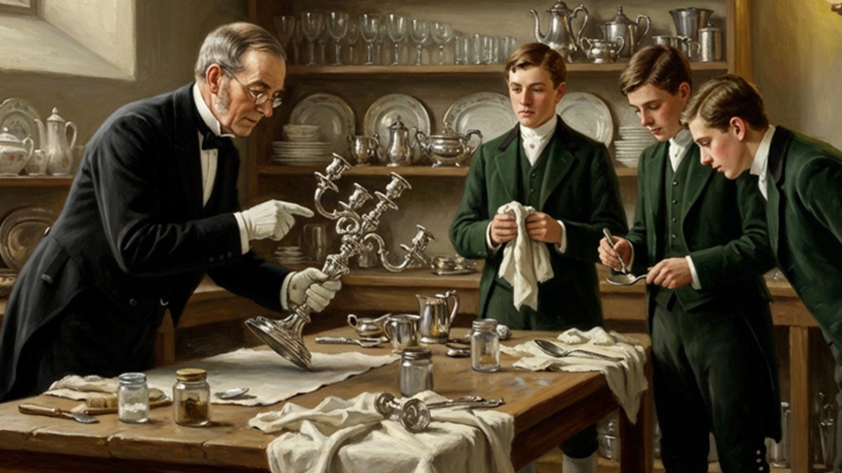 butlerassoc_JP's tweet image. 【執事とフットマン、何が違う？】
英国屋敷の組織図は現代企業に似ています。

👔 執事
・役割：家の「COO (最高執行責任者)」
・仕事：銀器・ワインの管理、人事育成

🎩 フットマン
・役割：家の「顔」兼「実働部隊」
・仕事：給仕、力仕事、ドアマン

#執事 #英国文化 #歴史