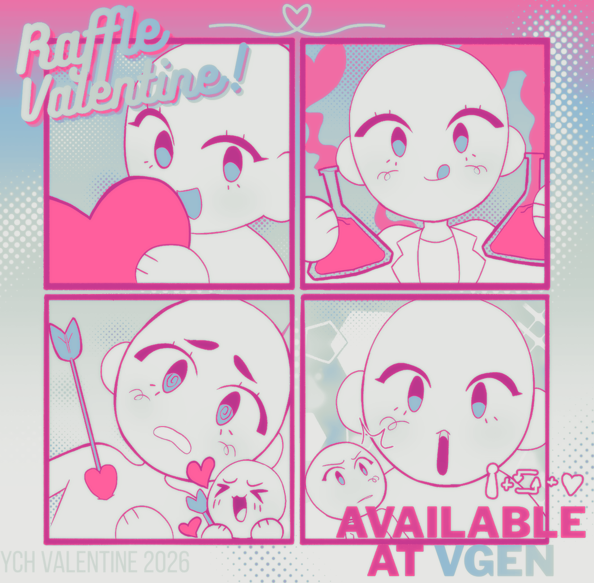 renotsuki's tweet photo. ❤️YCH Raffle Valentine 2026 ❤️ 

There will be two winners! You can choose the base!

✦Like + Retweet (no qrt)
✦Follow me  (new followers it's okay!)
✦Optional: comment u chara below  

Ends on January 30

#artraffle https://t.co/2NSKayXKaA