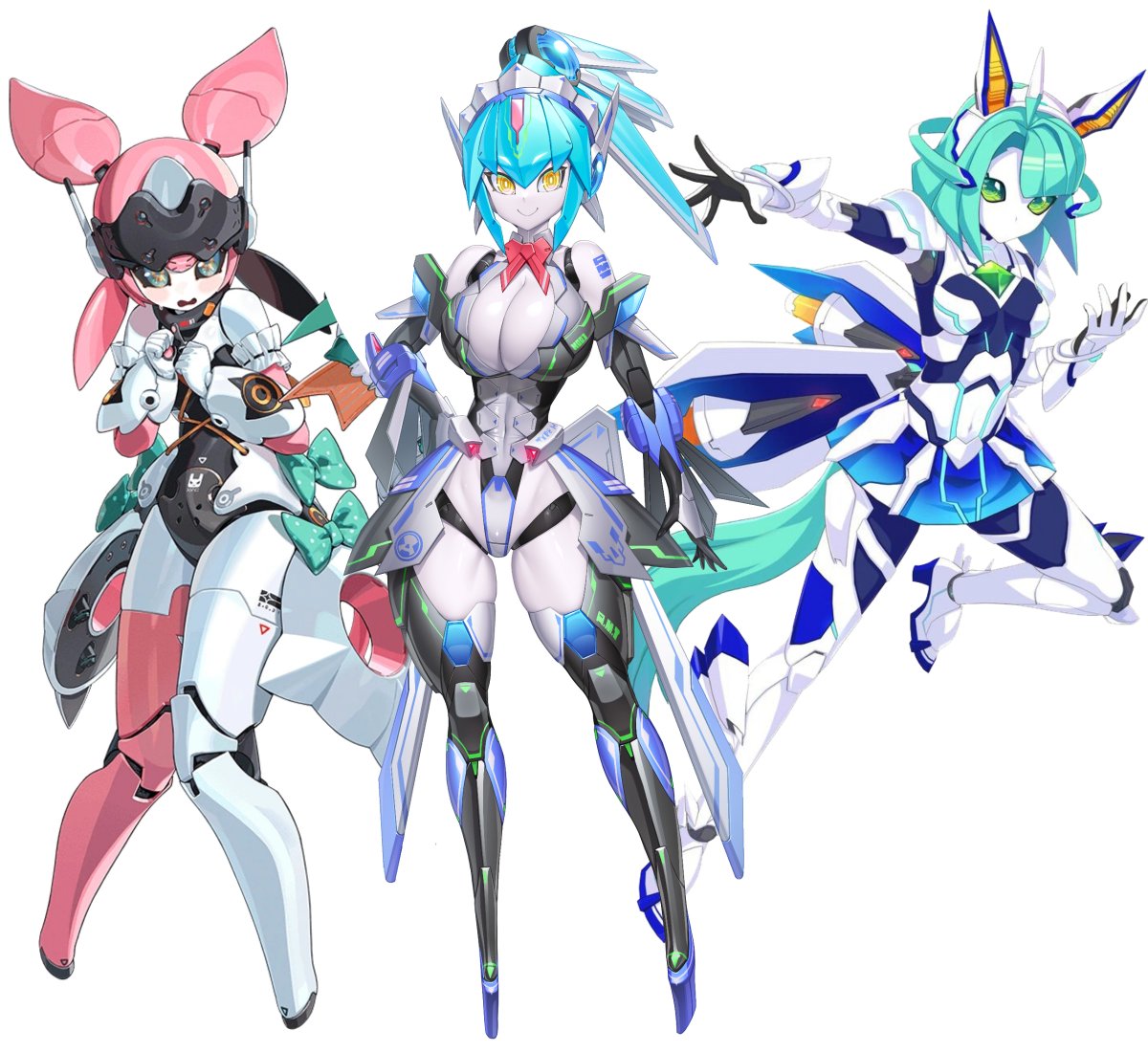 xtrinsync's tweet image. You know they might as well just make a whole gacha game with all the characters lookin like this: