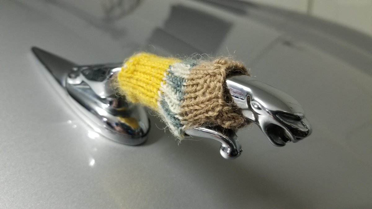 robpetrozzo's tweet image. There’s an amazing niche for everyone and everything on the internet.

The one I found today: tiny knitted sweaters for car hood ornaments.