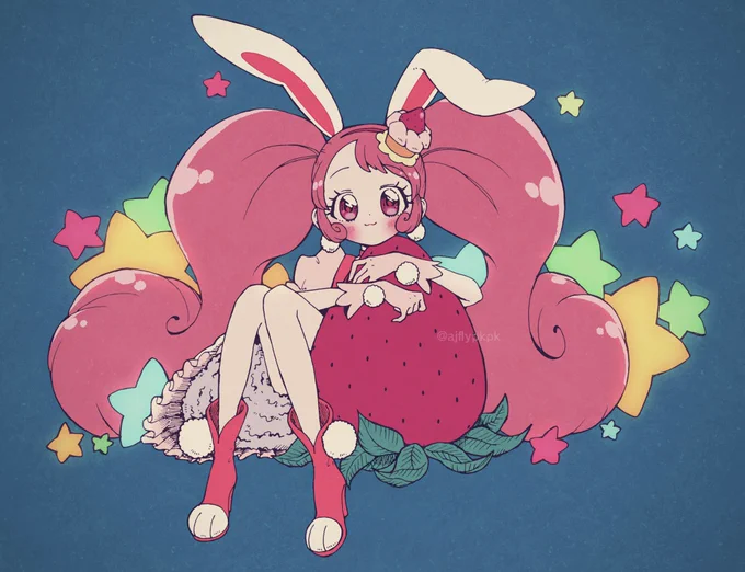 いちか誕生日おめでとう〜 今年まだお絵描きできてないので過去4枚のおたおめイラスト