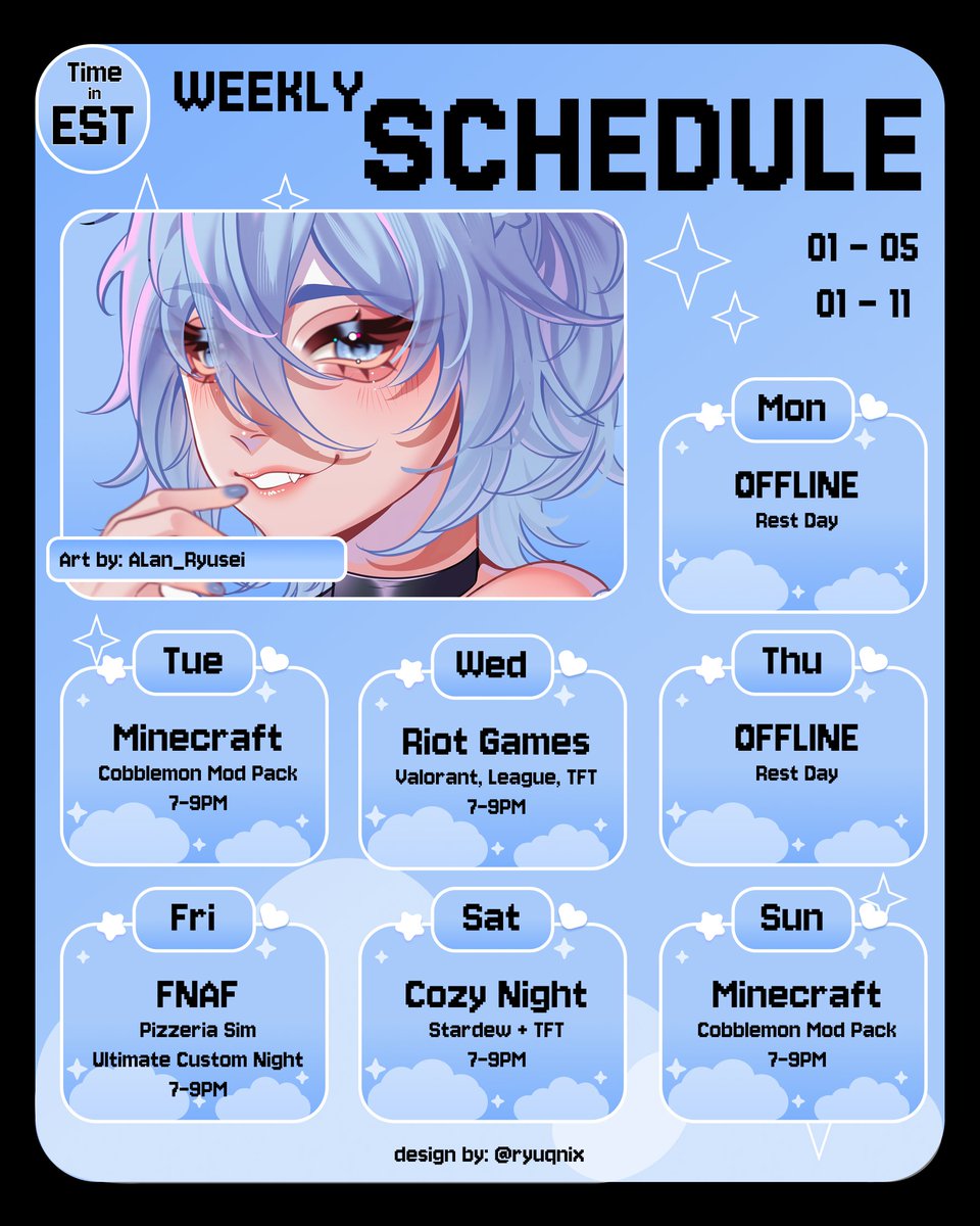ivynetic's tweet image. ⋆˚꩜｡ ── .✦ schedule !