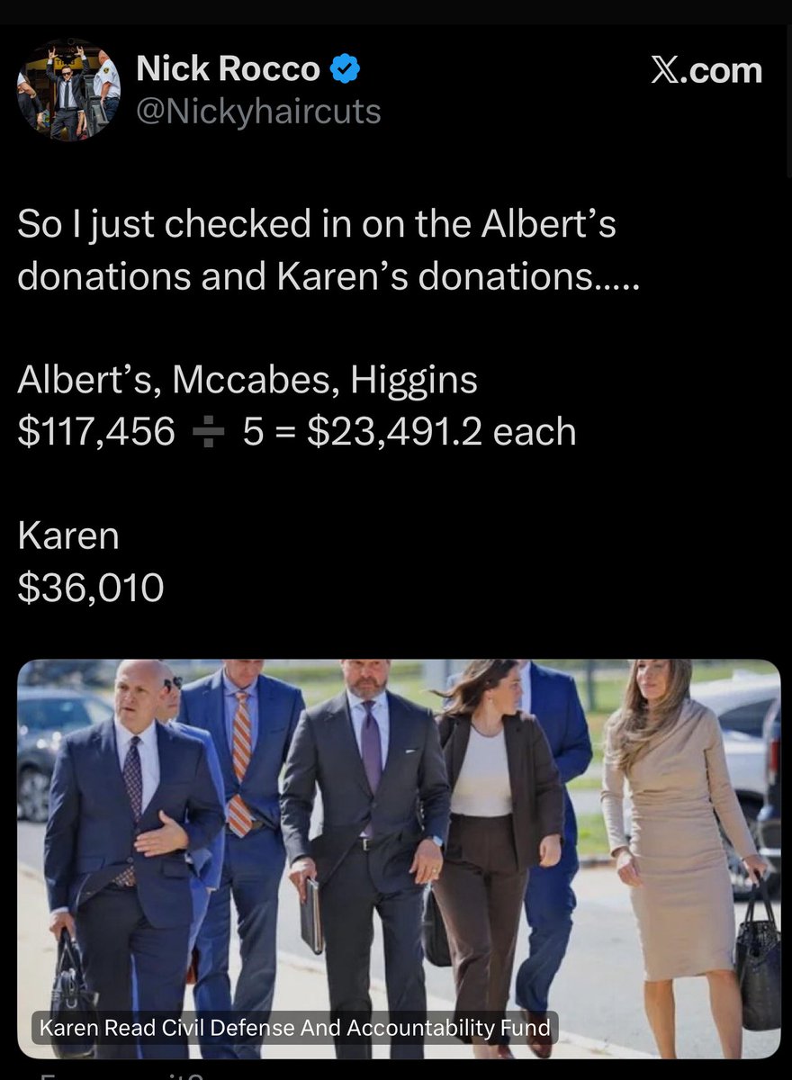 MamaLama43's tweet image. 🚨ATTN friends:   Join me in donating tonight to the Witnesses Legal Fund for Nick Rocco so he can bravely tackle more division problems tomorrow.  

The McCabes, Alberts, and Higgins are truly grateful to every one of you. Every contribution will go directly towards their legal…