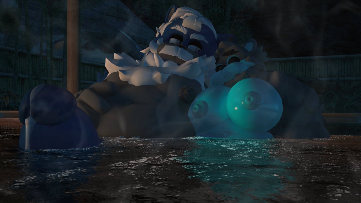 Taking a bath with my big daddy 💙🍆