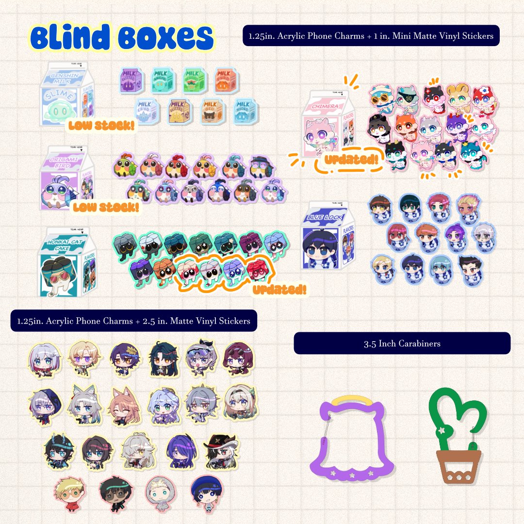 Felicytiee's tweet photo. Added a bunch of new Umamusume and updated blind boxes! (2/2) https://t.co/daKeWUaaHL