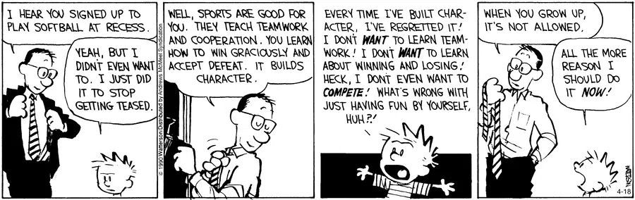 Calvinn_Hobbes's tweet image. Calvin says what a lot of us still feel as adults but learned we are supposed to stop admitting out loud. #CalvinandHobbes #StillLearning
