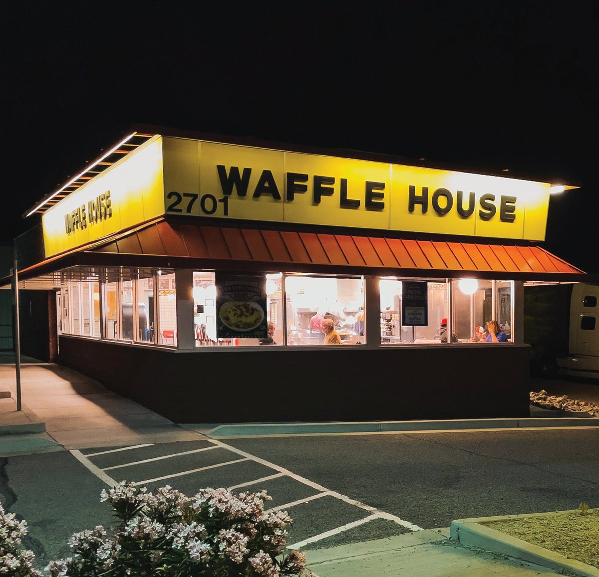 Reminded again that I was reading a story set in the South. The protagonist goes to a Waffle House and orders a Belgian waffle, proving that the writer had in fact never been to a Waffle House.