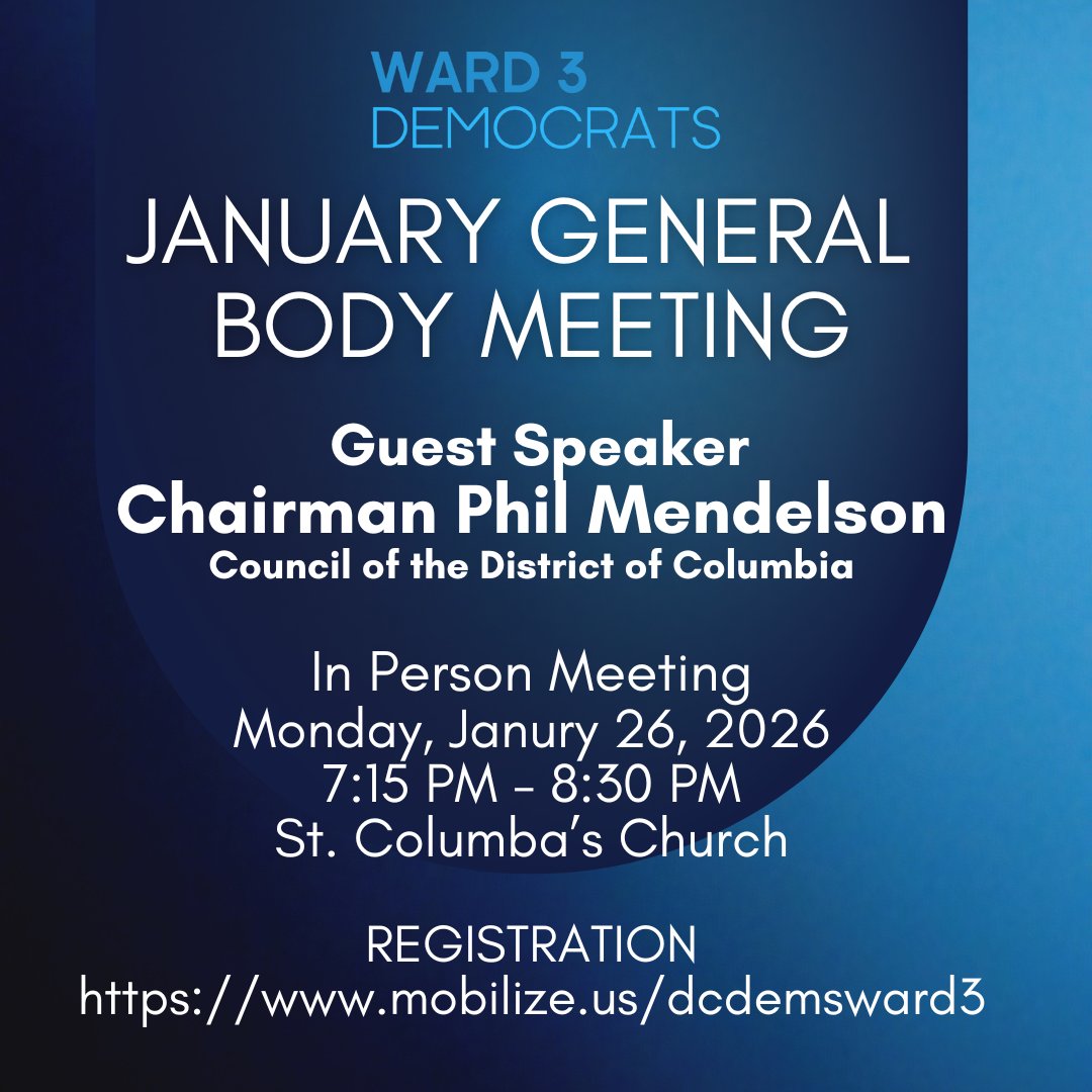 Ward 3 Democrats tweet media