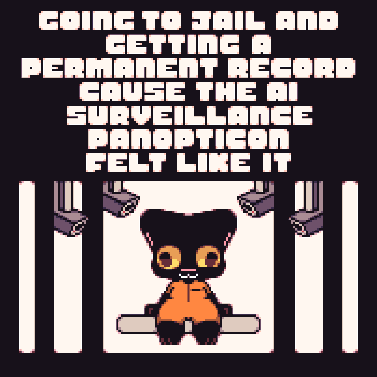8BitBeeno's tweet photo. Oops looks like a random AI surveillance system flagged you as a criminal and now you are arrested and in jail! Sucks to suck loser lmao! This is going in your permanent record even if they determine you were falsely flagged :) https://t.co/38Ob9nYN2H