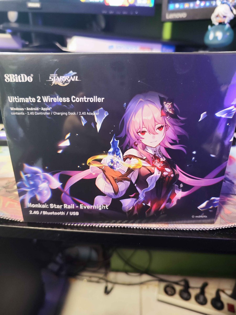 My controller finally arrived on Monday. It turned out absolutely fantastic, the design and quality are amazing. Thanks to <a href="/8BitDo/">8BitDo</a> and <a href="/honkaistarrail/">Honkai: Star Rail</a>  for this collaboration. The controller is simply brilliant. #HSRx8BitDo #Ultimate2 #Evernight #HonkaiStarRail