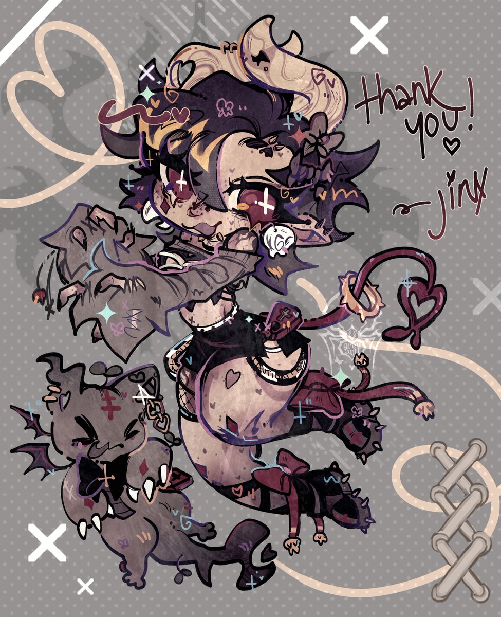 wanted to make a proper little doodle as a thank you for an amazing debut yesterday! i will keep working hard !! 🤍🫡
____ 
#vtuber ⟡ #art ⟡ #jinxbytes