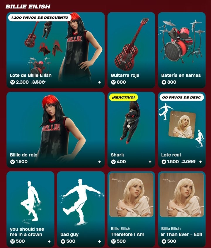 iiDumar's tweet image. ACTUALIZACION DE TIENDA

BILLIE EILISH

Compra aqui fortnite.com/item-shop/bund…

#Fortnite #Ad #billieeilish