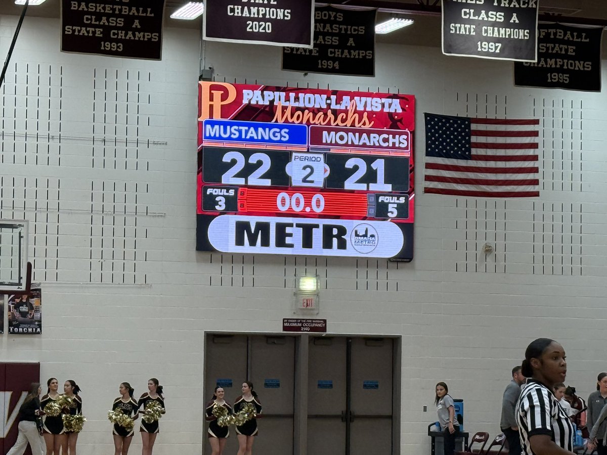 WiredAxcess's tweet photo. @corryn_estelle End of Half

@MNHSLadyMustang 22
@PapioGirlsBBall 21

Mustangs found them down late in half due to Monarchs 3 triples but battled their way back with the dribble drive by #23 @MMckenzie2029 and then again #11 @mallory_closman gives her team the 1 pt lead. 

#NEBPreps #PlugNPlay https://t.co/AGIWUbBvVC