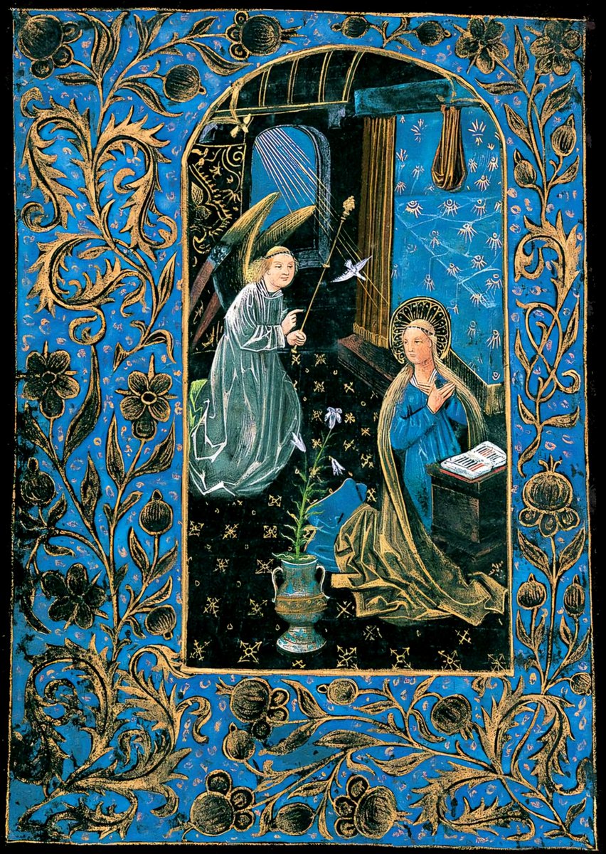 The Annunciation from The Black Book of Hours, Bruges, ca. 1480