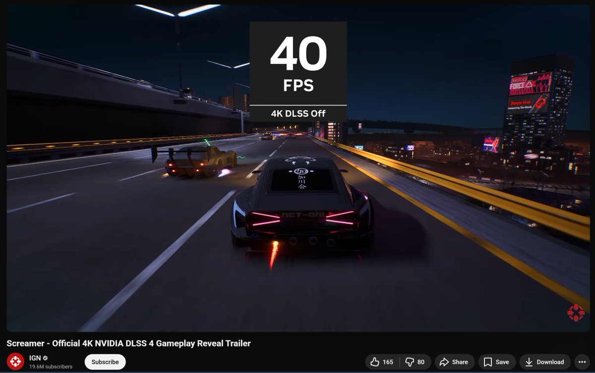 GamerAlexVideos's tweet image. 40FPS at 4K with no DLSS for Screamer... UE5 strikes again.
