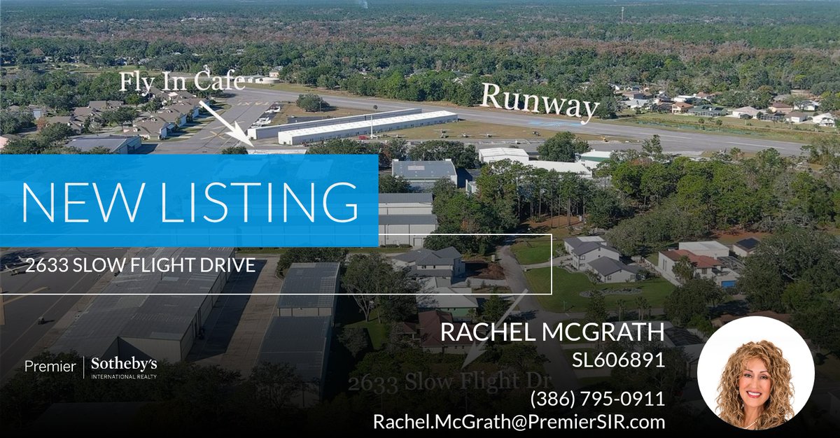 📍 New Listing 📍 Take a look at this fantastic new property that just hit the market located at 2633 Slow Flight Drive in Port Orange. Reach out here or at (386) 795-0911 for more information

Rachel McGrath
Sales Assoc... homeforsale.at/2633_SLOW_FLIG…
