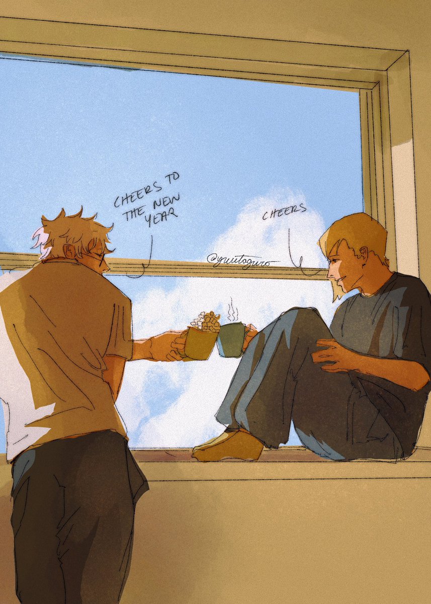 yuutaguro's tweet image. hot chocolate cheers ☕️ late day 4 entry for #75midnight #nanago #七五