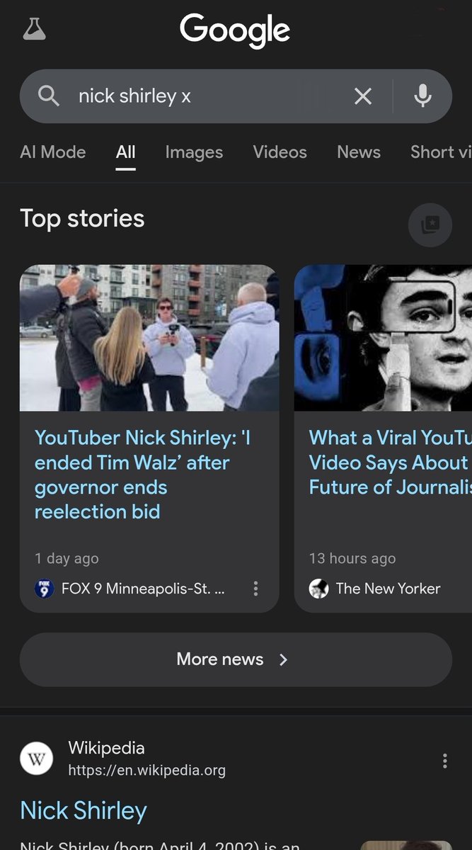 TaraBull's tweet photo. Why is Google Suppressing Nick Shirley's X account? 🤔 https://t.co/Gv2exMEkuk