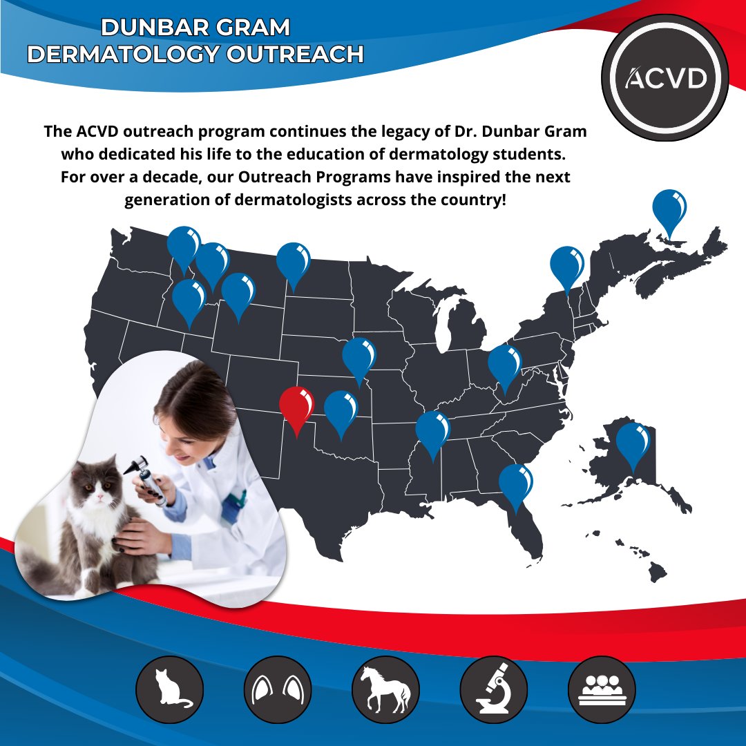 the_ACVD's tweet photo. The Dunbar Gram Derm Outreach Program is coming to Texas Tech School of Vet Med on Jan 31!

This opportunity connects vet students interested in specialization &amp; variety of a dermatology career with our DACVD speakers!

⏰RSVP by JAN 20!

Thank you to program sponsor @STAGR_US https://t.co/Q1SApcaKEC