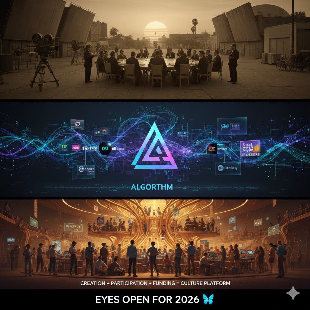 Gracelove157291's tweet photo. First: Media by the elite. Then: Media by the algorithm. Next: Media by the COMMUNITY. 💎
When we create, participate, and fund in one place, we reshape culture itself.
The future drops in 2026. @_technotainment 🦋 #Streaming20 #Web3 https://t.co/ZTihBoXmrm