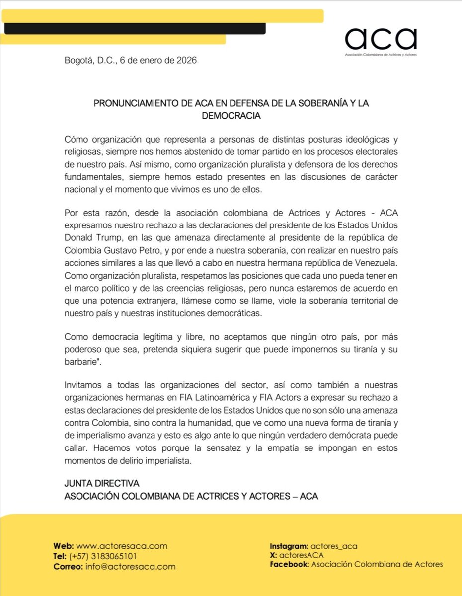 Asociación Colombiana de Actores tweet media