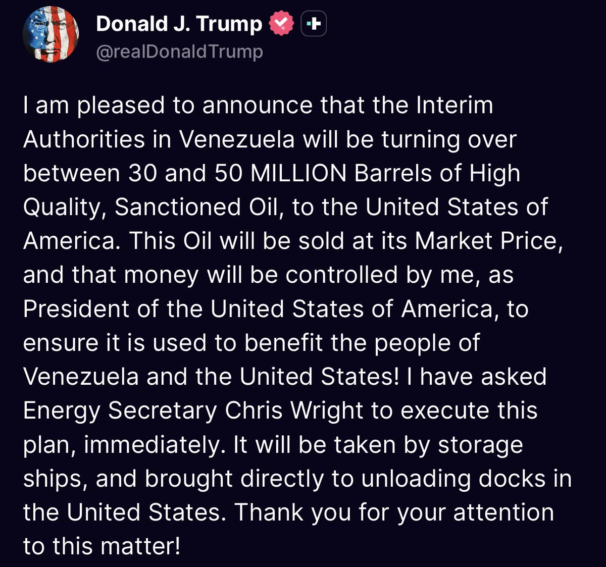 RonFilipkowski's tweet image. This is blatantly illegal. A president can’t go into the oil business and then decide where to spend the money. We are completely untethered from our founding document with a lawless president and a Republican Congress which has abdicated all Constitutional authority.