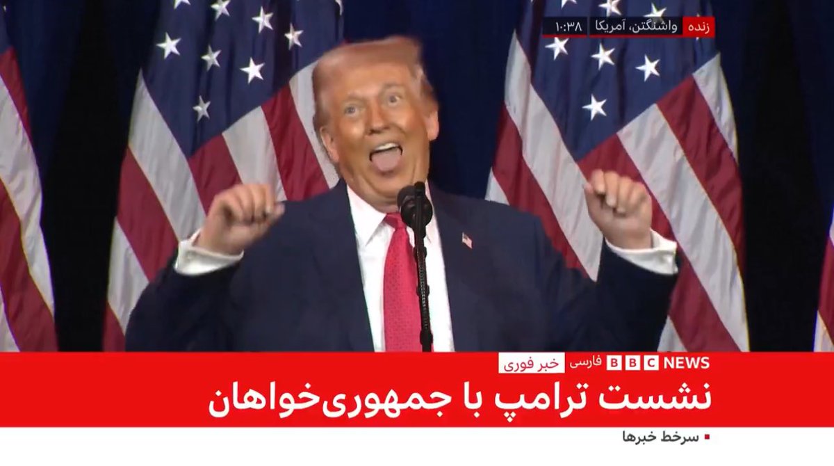 patriottakes's tweet image. Trump today making sure the United States is “respected again”