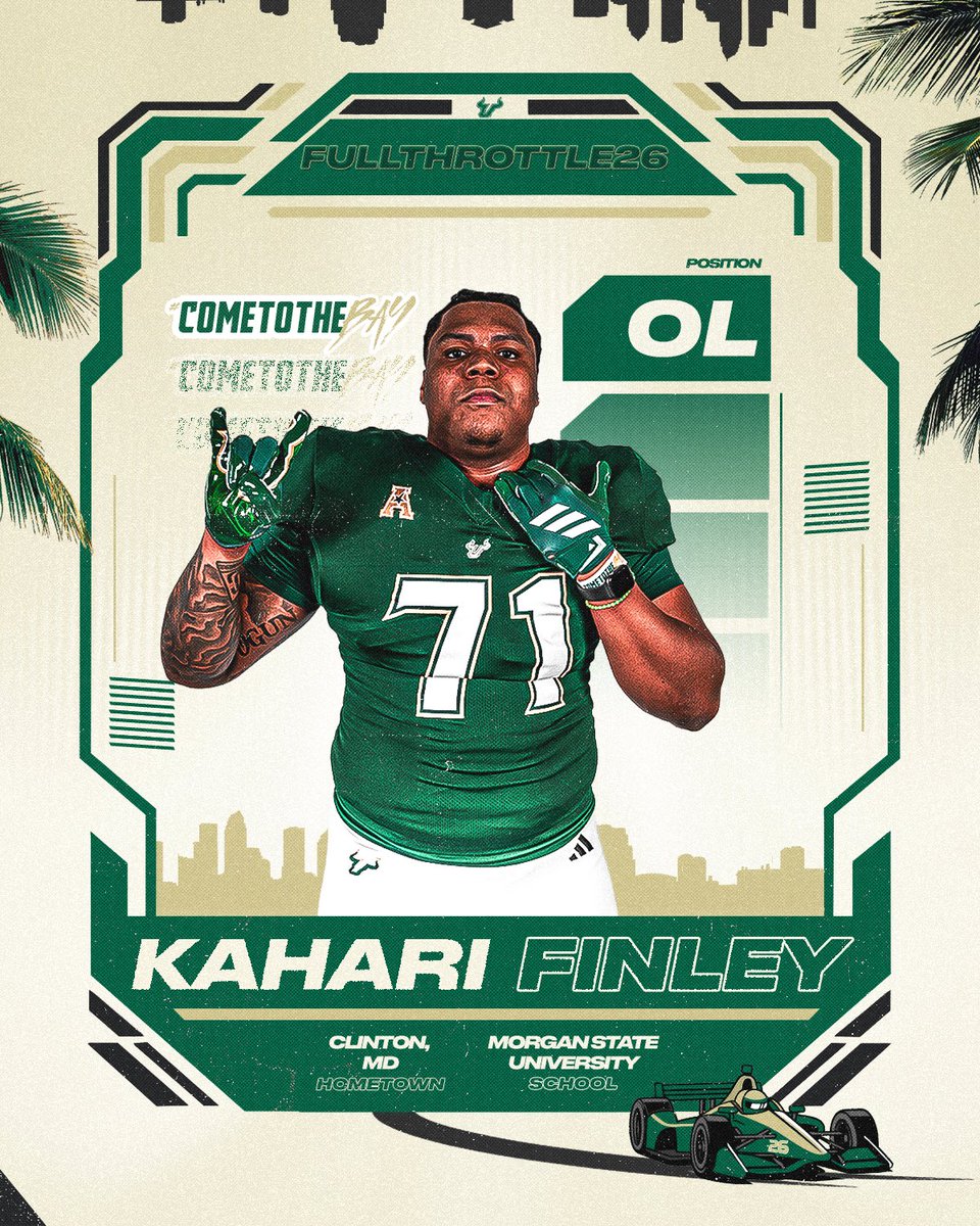 USFFootball's tweet image. Welcome to the Bay, @harijugg! 🏝️