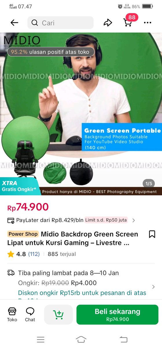 pplwtchng2's tweet photo. wts backdrop green screen buat kebutuhan zoom, live streaming atau ngonten

jual murah 60k (inc tas penyimpanan), no minus, belum dipakai samsek, minat dm yakk https://t.co/UhXG5cEtqn
